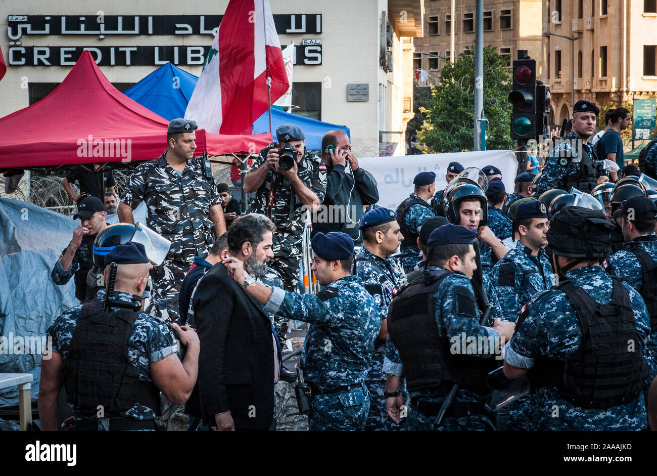 Beyrouth, Liban protestation Banque D'Images