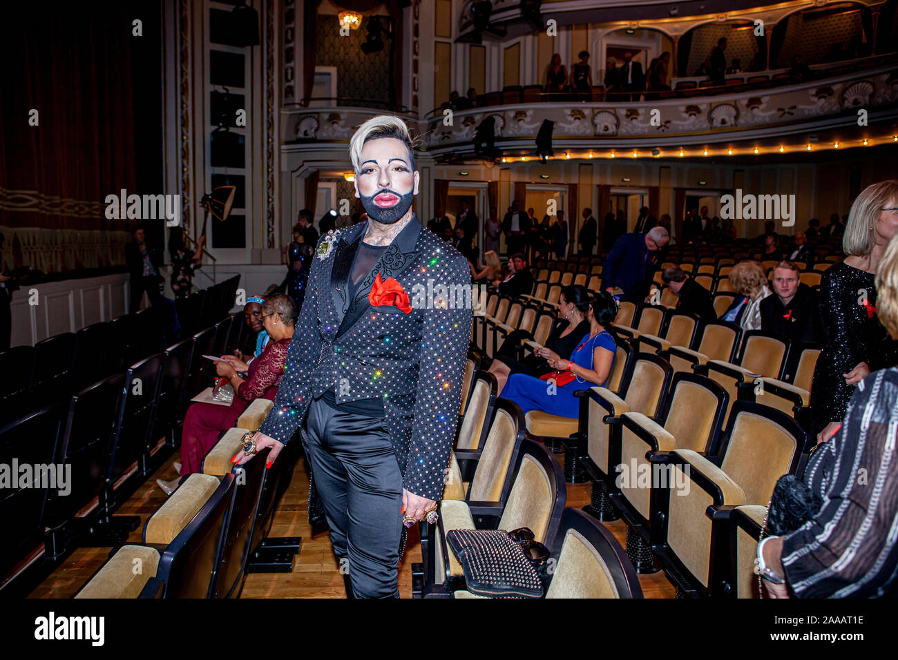 Harald Glööckler bei der 14. Gala 2019 im Schauspielhaus espoir. Dresde, 16.11.2019 Banque D'Images