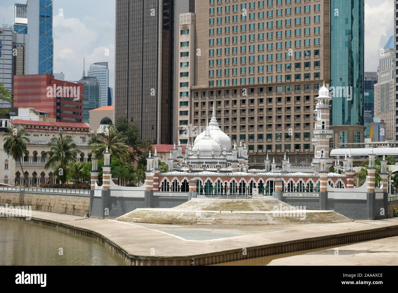 Lieux de culte - l'Islam Mosquée Jamek Kuala Lumpur Malaisie Banque D'Images