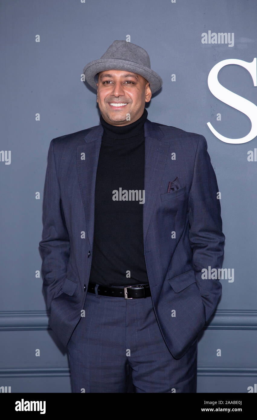 Brooklyn, États-Unis. 19 Nov, 2019. Ashwin Rajan assiste à la première de l'Apple TV "Le serviteur" au BAM Howard Gilman Opera House, Brooklyn (Photo par Sam Aronov/Pacific Press) Credit : Pacific Press Agency/Alamy Live News Banque D'Images