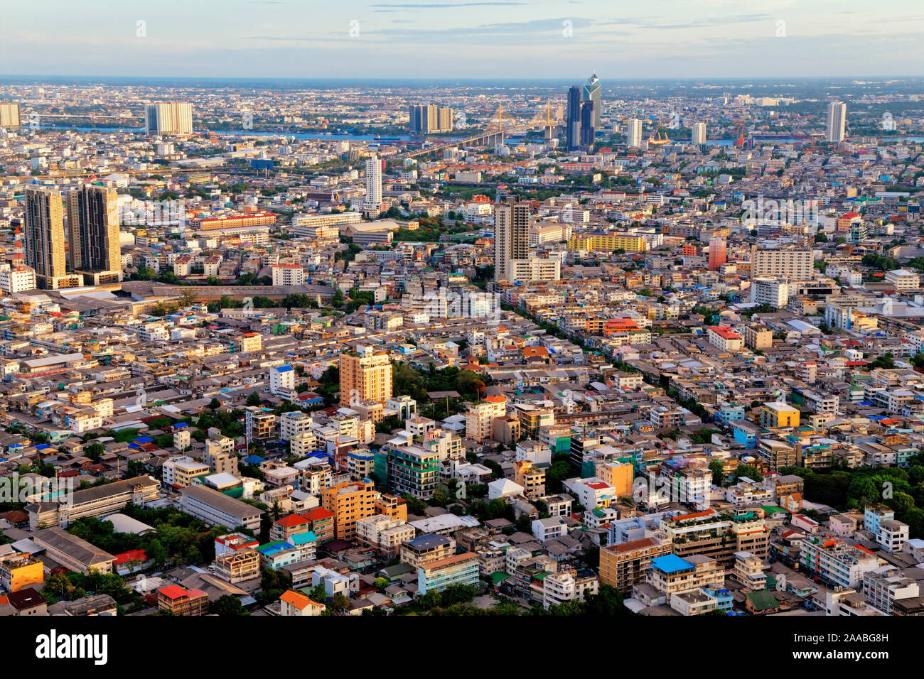 Bangkok étalement urbain Banque D'Images