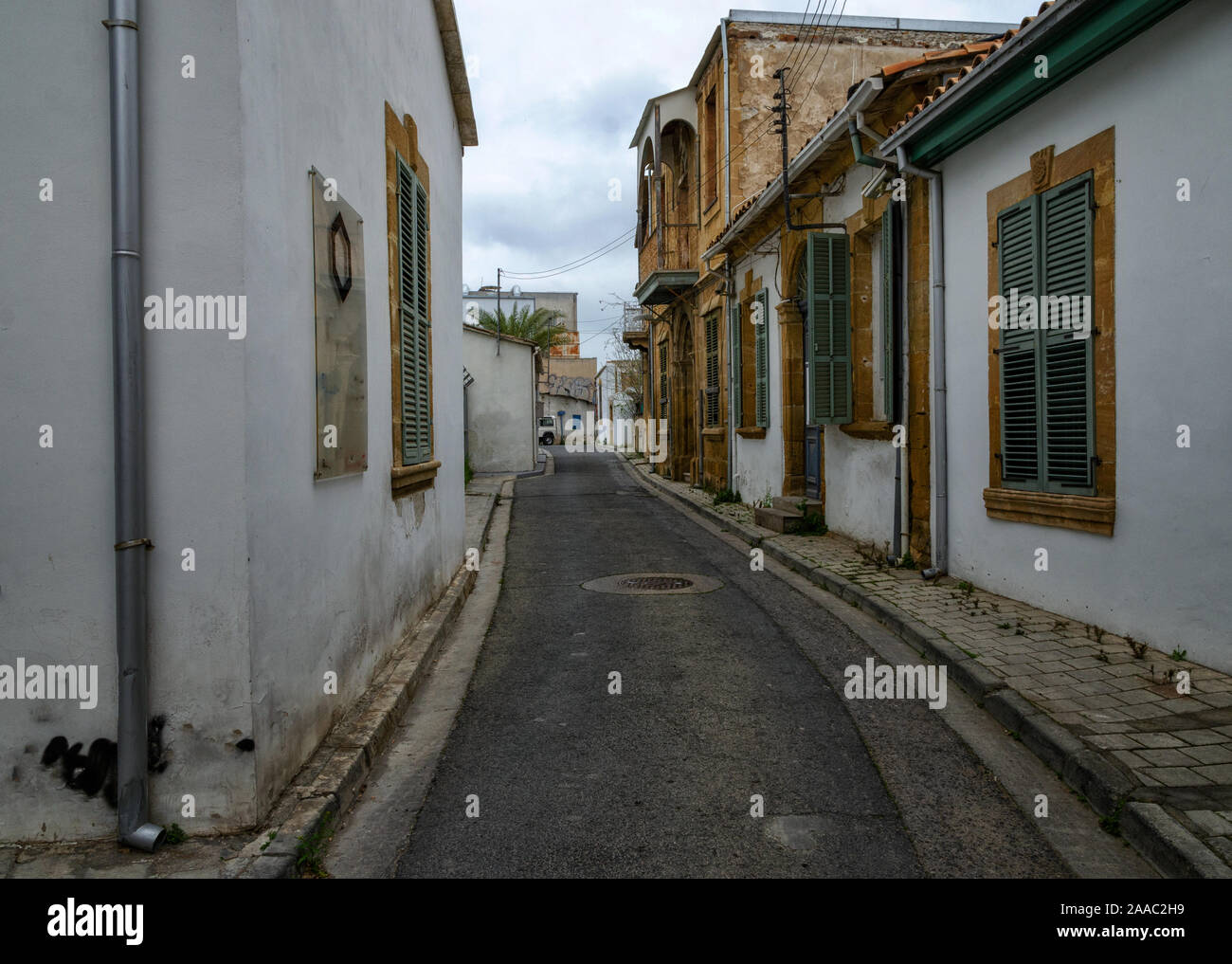 Rues de Nicosie, Chypre Banque D'Images