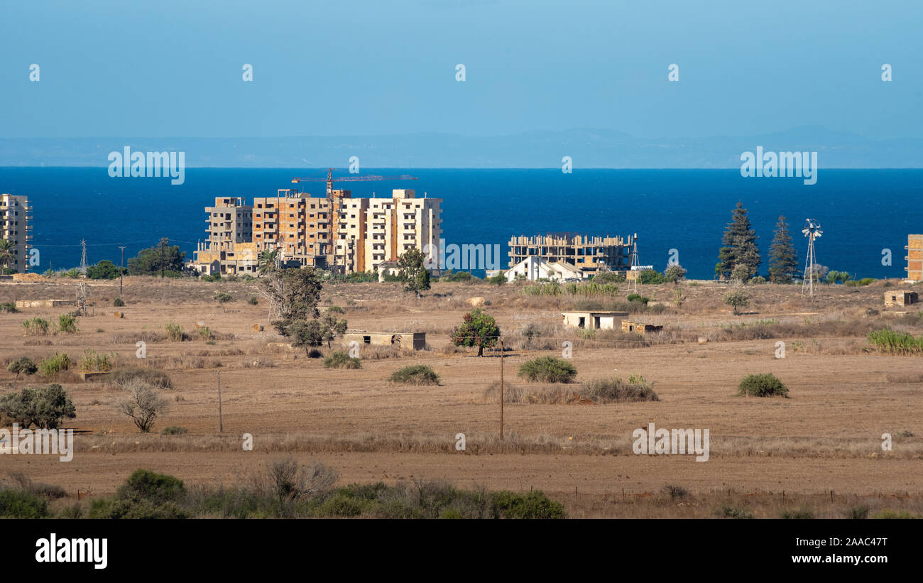 Chypre Famagusta ghostcity Varosha au 7 octobre 2019 Banque D'Images