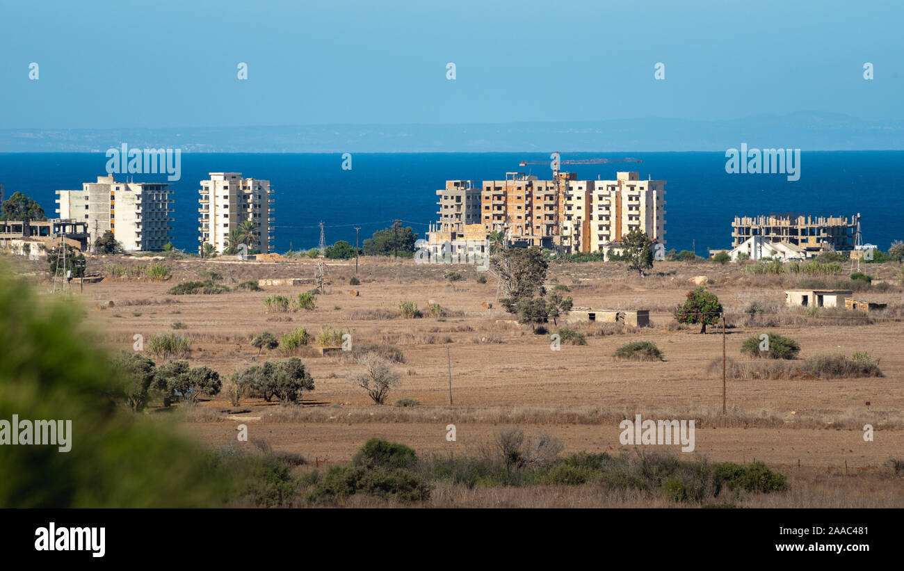 Chypre Famagusta ghostcity Varosha au 7 octobre 2019 Banque D'Images