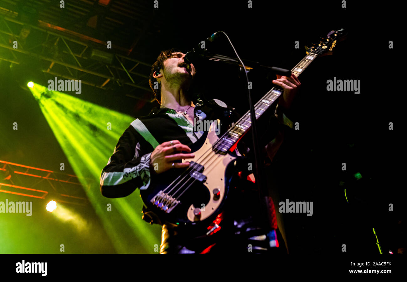 Les équilibreurs effectuer en direct sur scène à l'O2 Academy de Bournemouth, Dorset. Comprend : le framework Struts, Jed Elliott Où : Bournemouth, Dorset, Royaume-Uni Quand : 20 Oct 2019 Source : WENN.com Banque D'Images