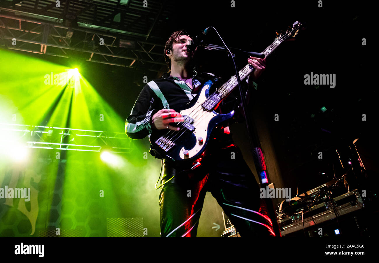 Les équilibreurs effectuer en direct sur scène à l'O2 Academy de Bournemouth, Dorset. Comprend : le framework Struts, Jed Elliott Où : Bournemouth, Dorset, Royaume-Uni Quand : 20 Oct 2019 Source : WENN.com Banque D'Images