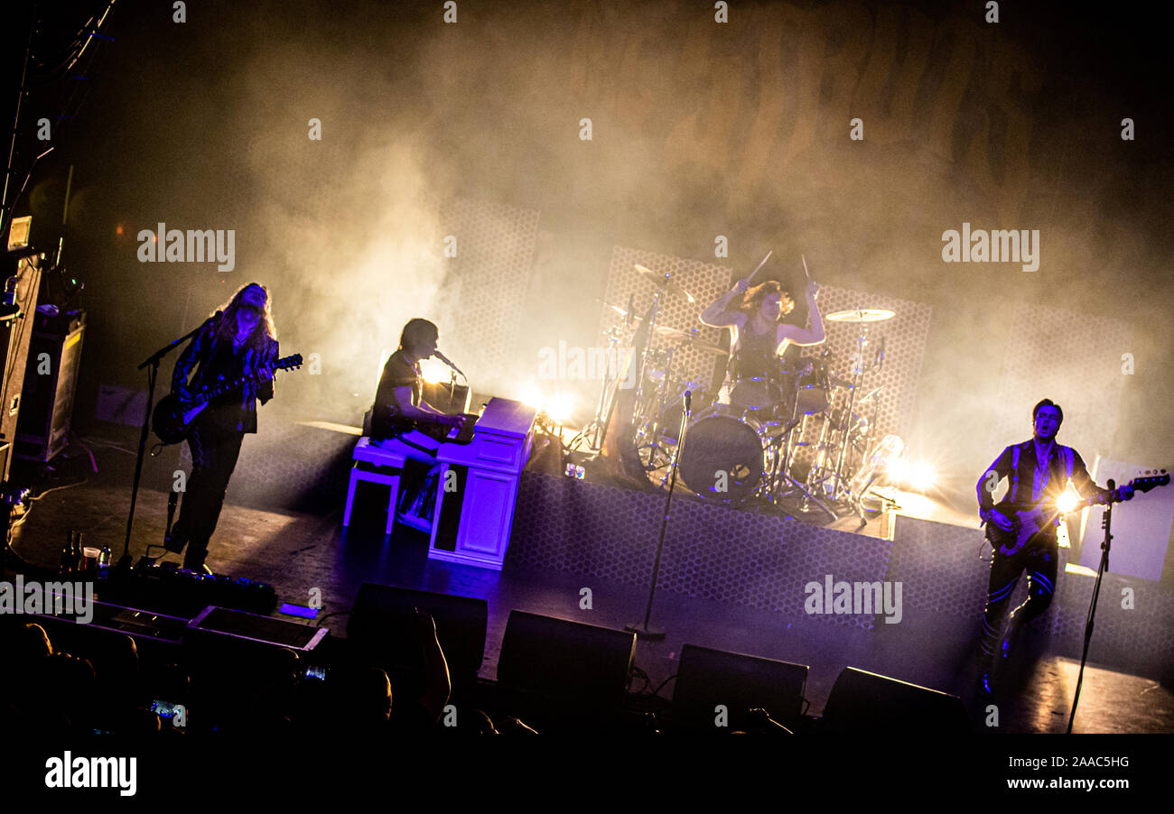 Les équilibreurs effectuer en direct sur scène à l'O2 Academy de Bournemouth, Dorset. Comprend : le framework Struts Où : Bournemouth, Dorset, Royaume-Uni Quand : 20 Oct 2019 Source : WENN.com Banque D'Images