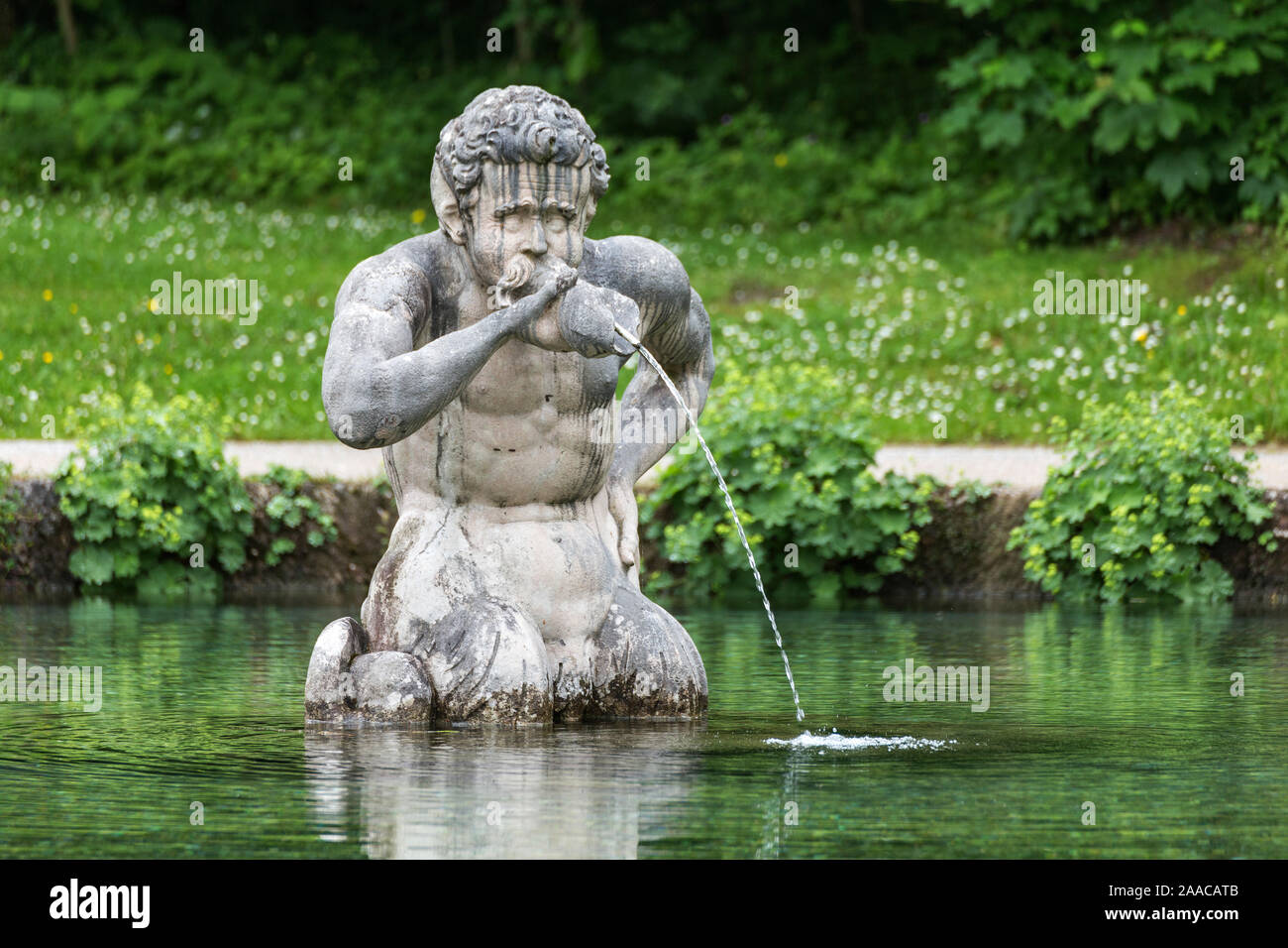 26 mai, 2019. Hellbrunn Autriche,. Château et jardins d'eau. Statue Banque D'Images