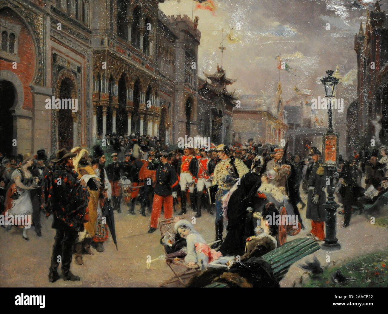 Alejandro Ferrant y Fischermans (1843-1917). Peintre espagnol. Pavillon espagnol à l'Exposition Universelle de Paris, 1879. Musée d'histoire. Madrid. L'Espagne. Banque D'Images Alejandro Ferrant y Fischermans (1843-1917). Peintre espagnol. Pavillon espagnol à l'Exposition Universelle de Paris, 1879. Musée d'histoire. Madrid. L'Espagne. Banque D'Images