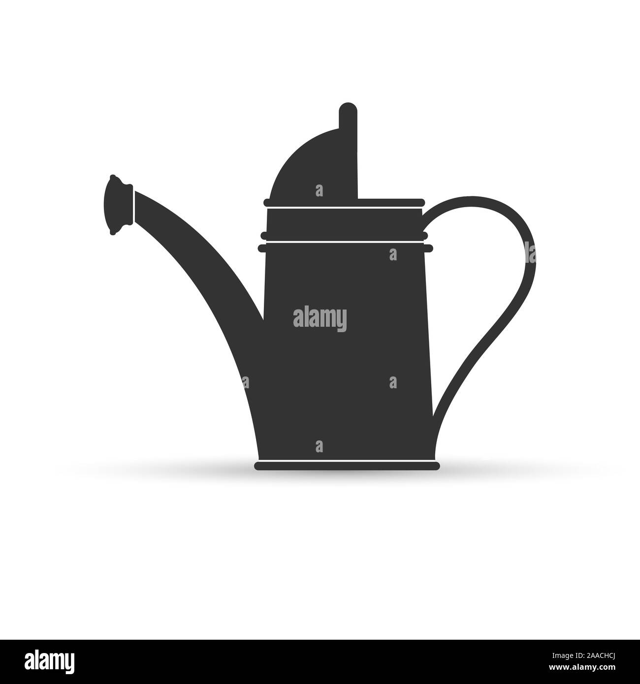 Outil de jardin. Arrosoir pour arroser les plantes.. Modèle plat. Illustration de Vecteur