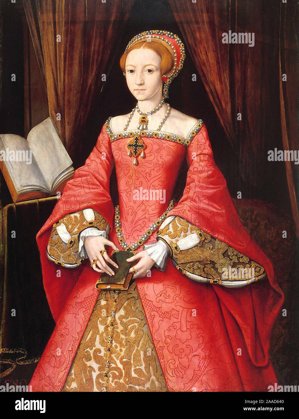 Portrait d'Elizabeth Bathory, la reine de sang royaume de Hongrie, monarchie des Habsbourg Banque D'Images