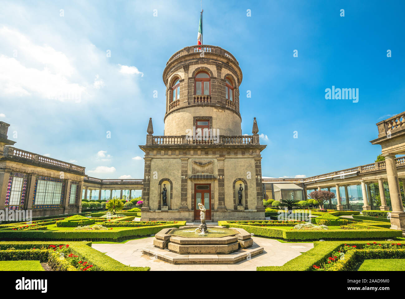 Musée national d'histoire, château de Chapultepec à Mexico Banque D'Images