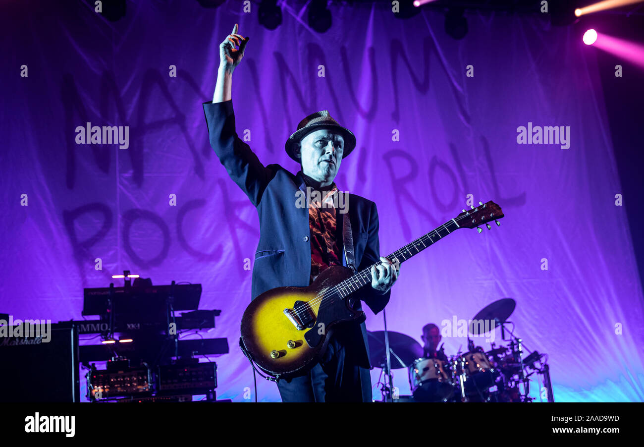 L'exécution de Primal Scream à l'O2 à Southampton Guildhall. Photo : Charlie Raven/Alamy Banque D'Images