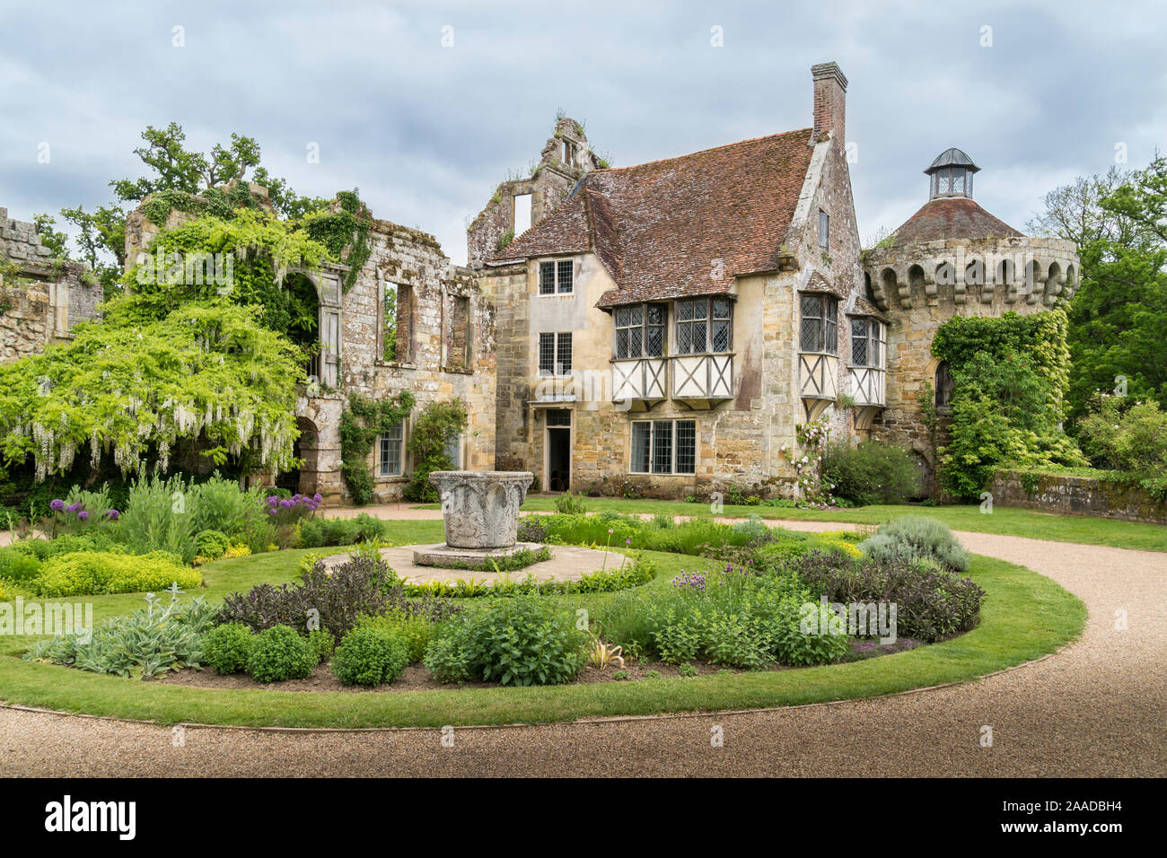 Scotney Castle et jardin, Lamberhurst, Kent, UK Banque D'Images