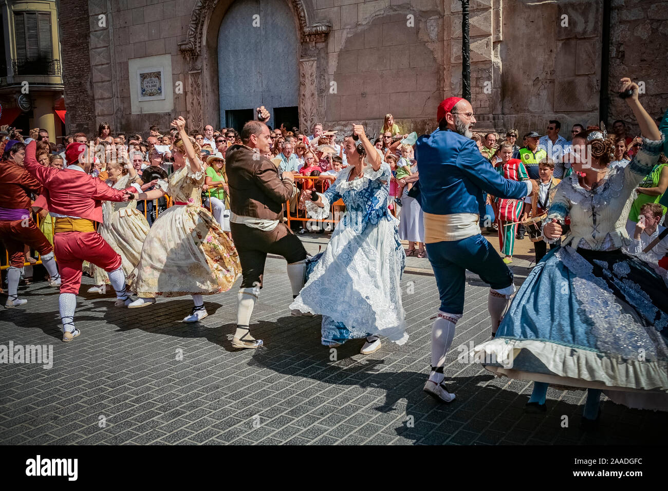 Espagne (Valencia) Algemesì Fête de la Mare de Deu de la Salut : Ball De Les Llauradores Algemesì de Banque D'Images