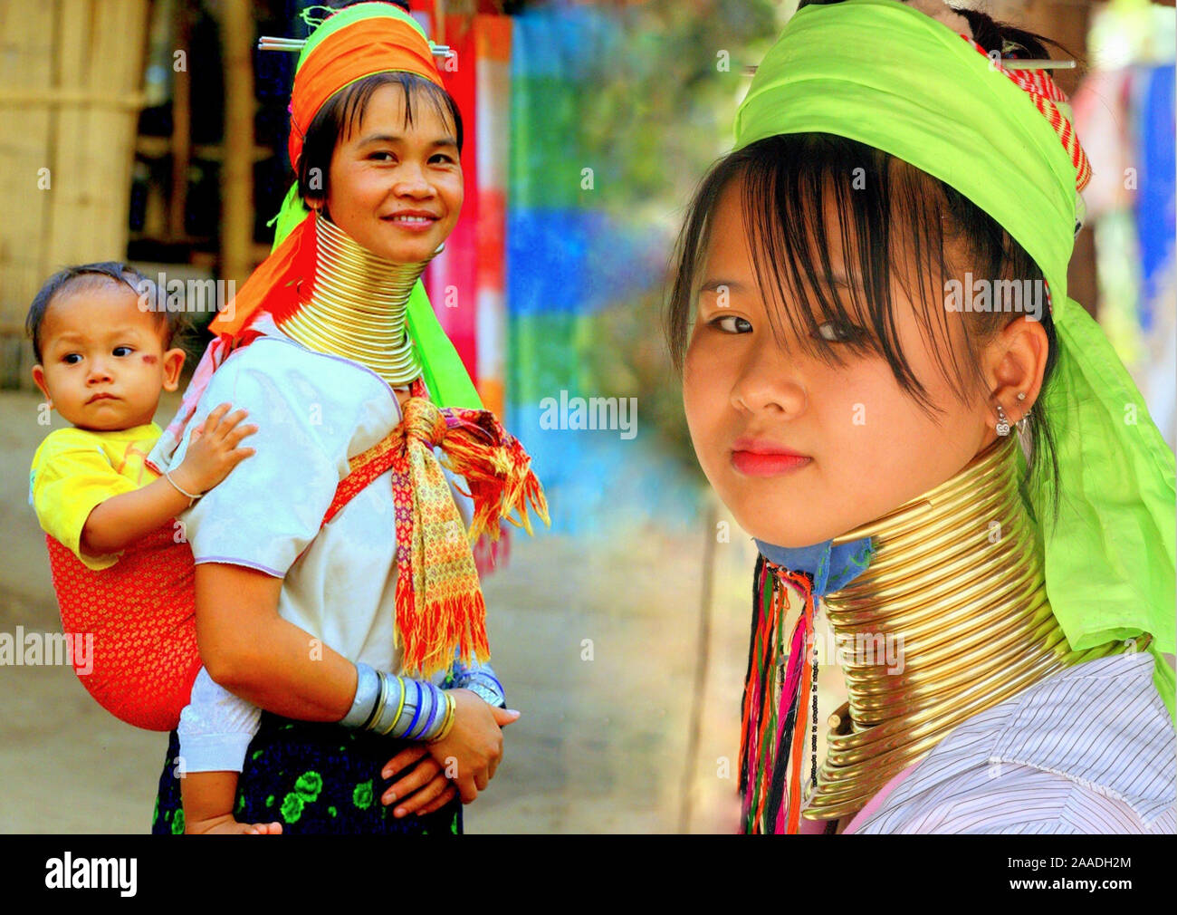 Paduang Frauen im Norden Thaïlande Banque D'Images