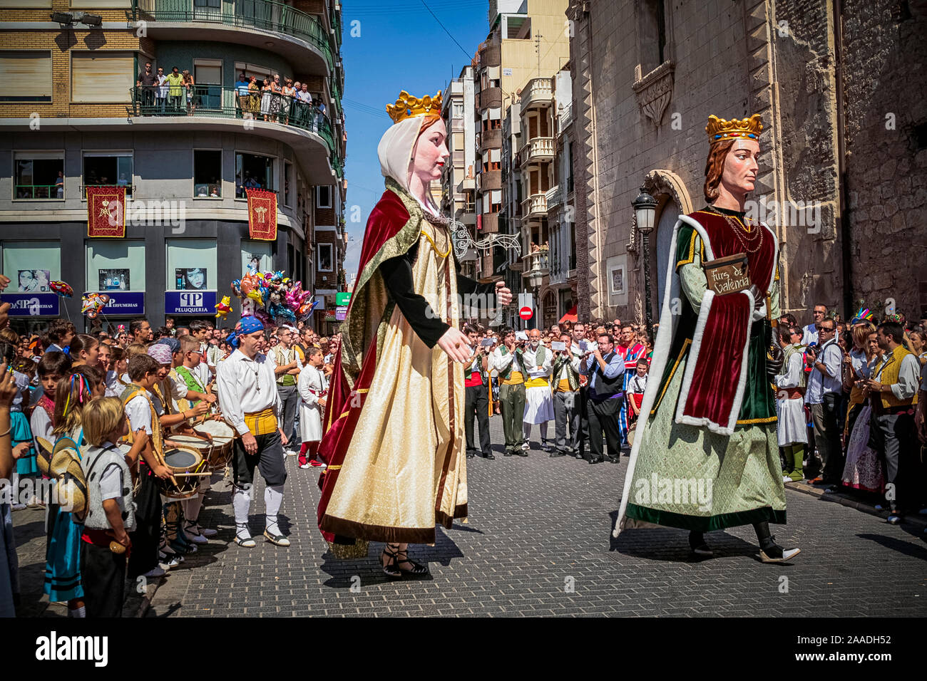 Espagne (Valencia) Algemesì Fête de la Mare de Deu de la Salut : Gigantes de Algemesì géants ( ) Banque D'Images