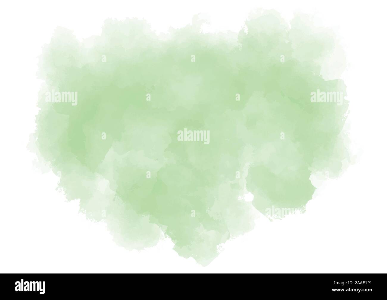 Fond vert pastel. Splash aquarelle sur papier blanc. Illustration texturés. Menthe subtile tache. Spe 8. Vector illustration. Illustration de Vecteur