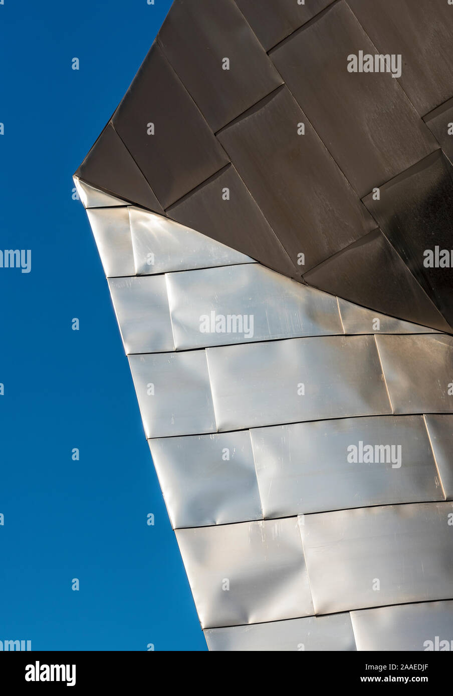 Détail architectural, Musée Guggenheim de Bilbao, Espagne Banque D'Images