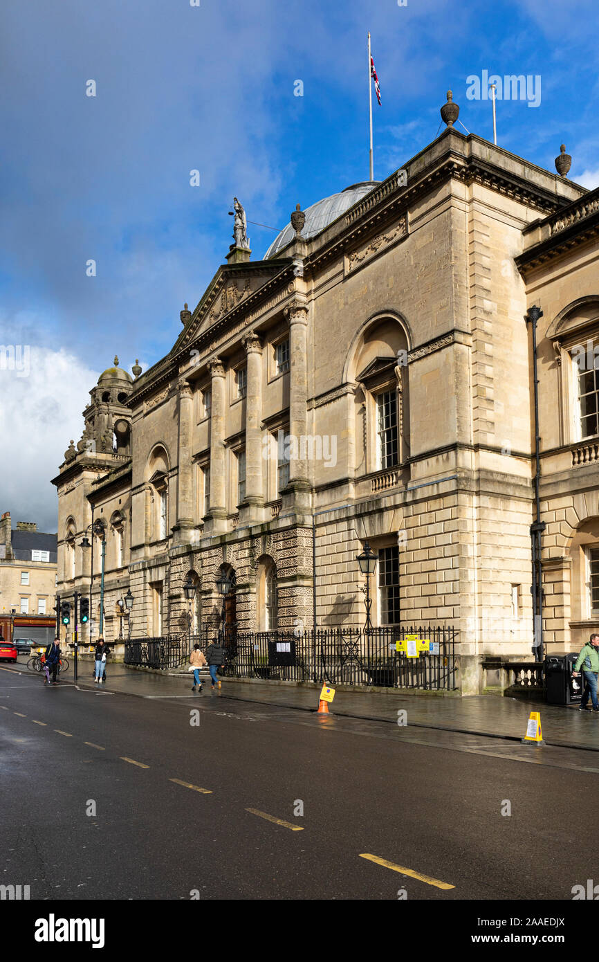 Le Guildhall A Grade I a classé bâtiment dans la ville de Bath, Somerset, Angleterre, Royaume-Uni Banque D'Images