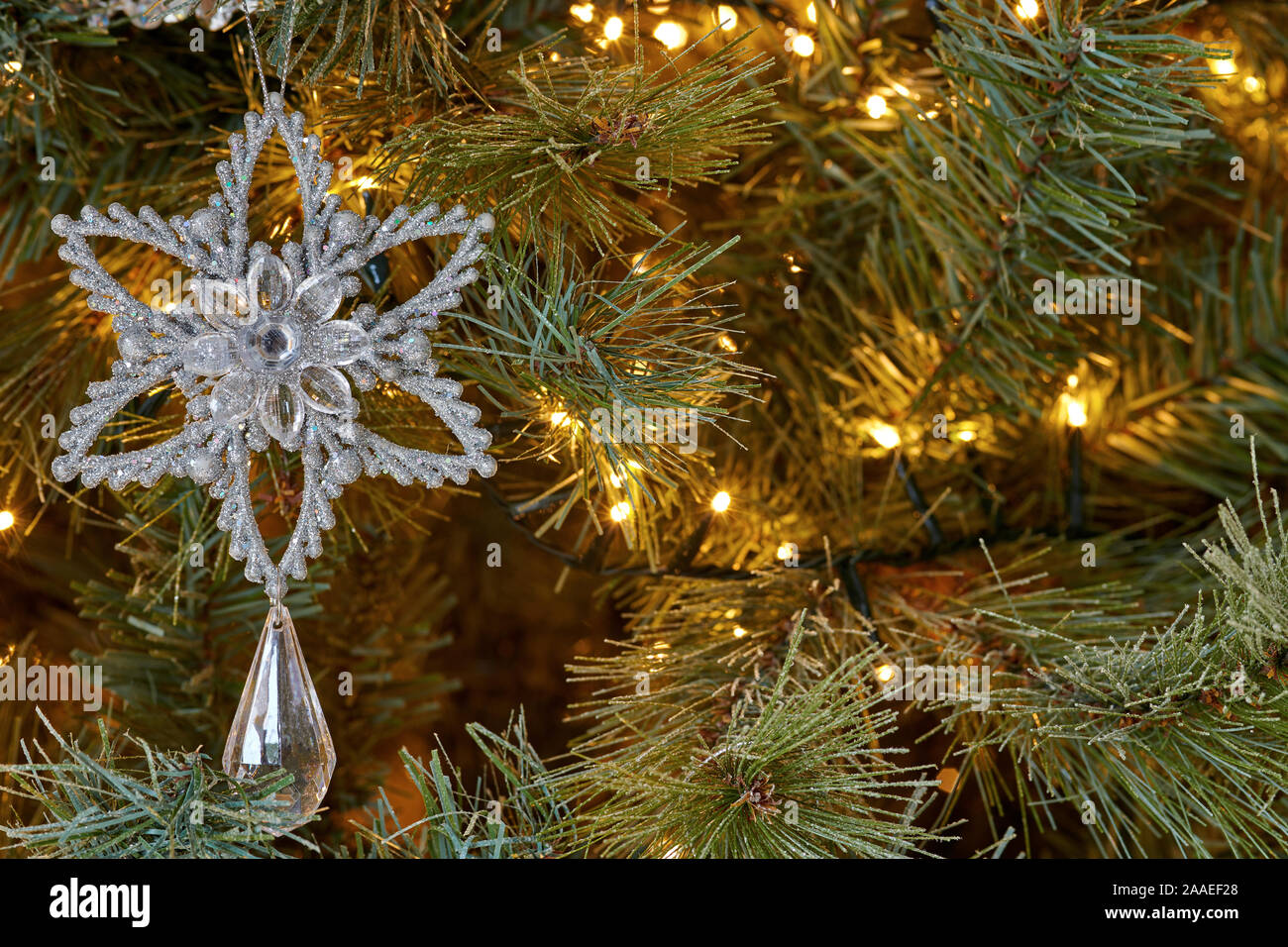 Décoration d'arbre de Noël Banque D'Images