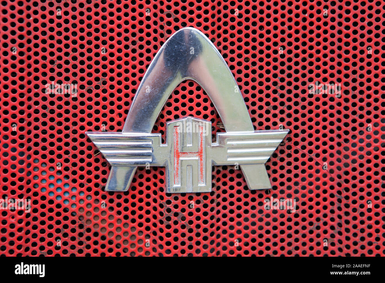 Vieux Hanomag tracteur, Allemagne Banque D'Images