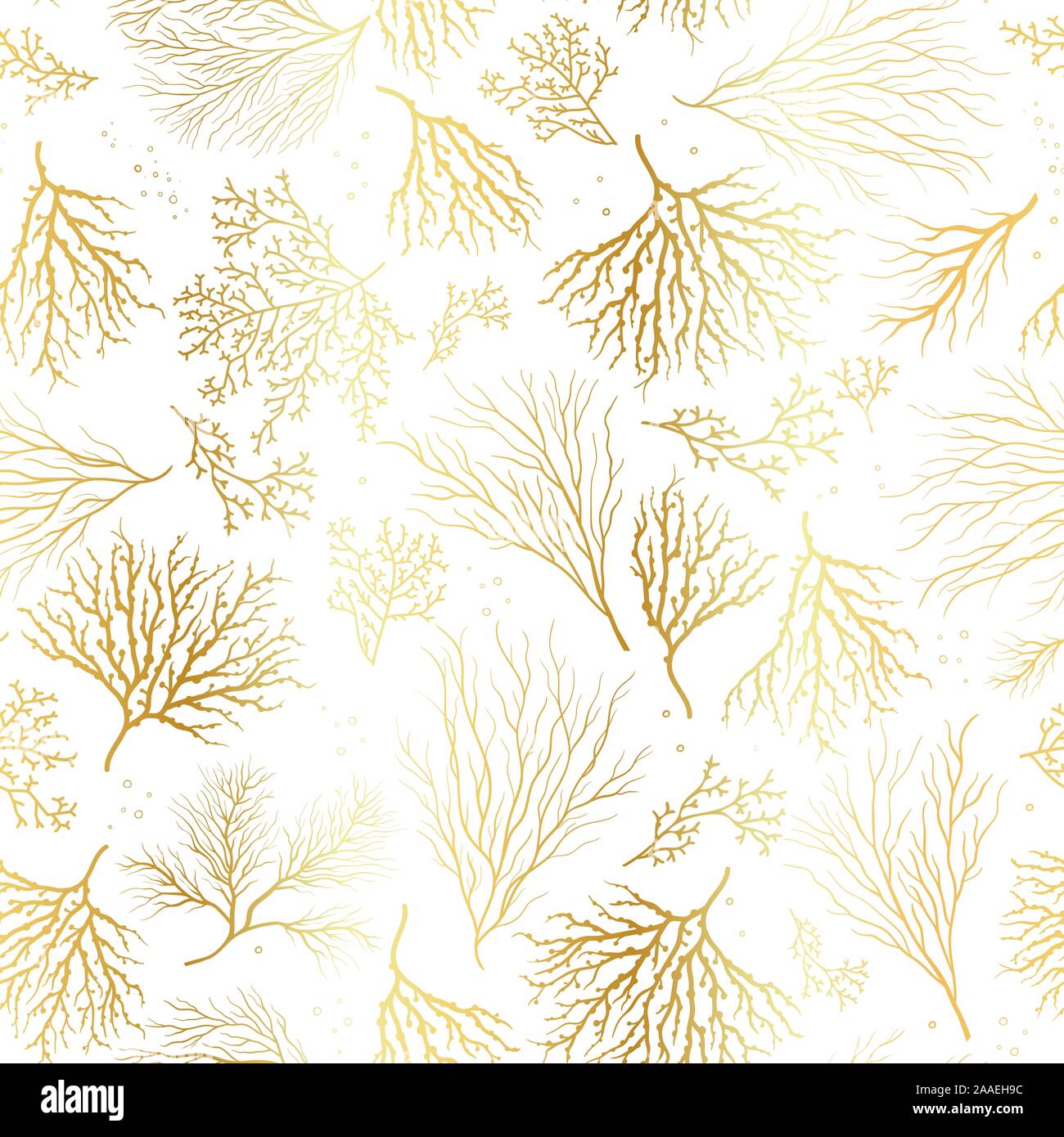 Beaux coraux dessiné à la main motif transparent, fond sous-marin, idéal pour les textiles, bannière, fonds d'écran, rétractable - vector design Illustration de Vecteur