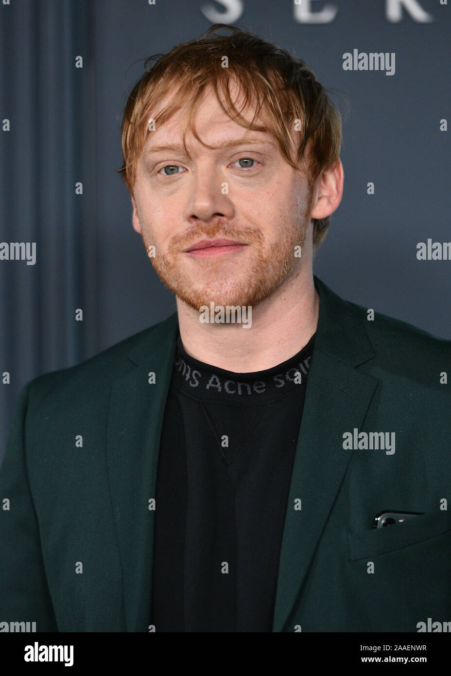 Rupert Grint assiste à la première mondiale de l'Apple TV +'s "serviteur" au BAM Howard Gilman Opera House le 19 novembre 2019 dans le nouveau quartier de Brooklyn Banque D'Images