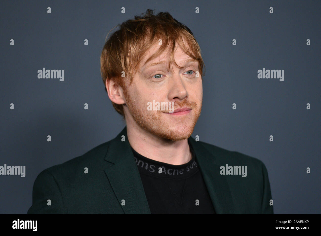 Rupert Grint assiste à la première mondiale de l'Apple TV +'s "serviteur" au BAM Howard Gilman Opera House le 19 novembre 2019 dans le nouveau quartier de Brooklyn Banque D'Images