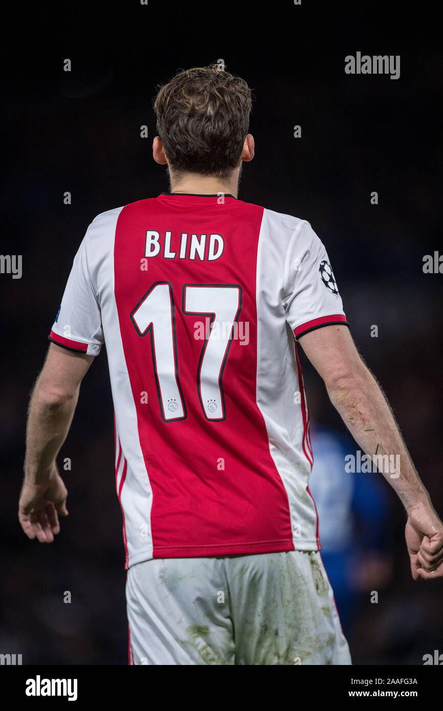 Londres, ANGLETERRE - 05 novembre : Daley Blind de A.F.C. Au cours de l'Ajax Ligue des Champions groupe H match entre Chelsea FC et l'AFC Ajax à Stamford B Banque D'Images