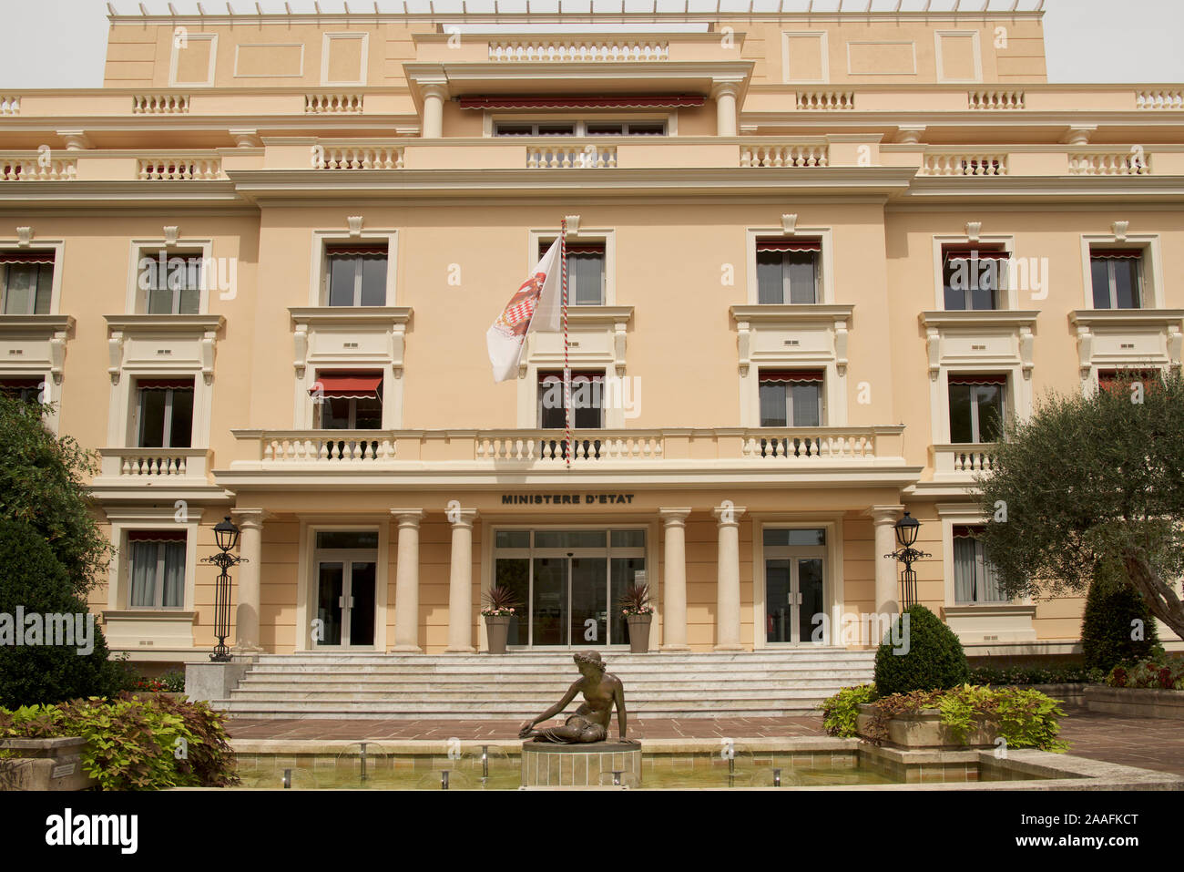 Ministère de l'édification de l'État Monte Carlo Monaco Banque D'Images