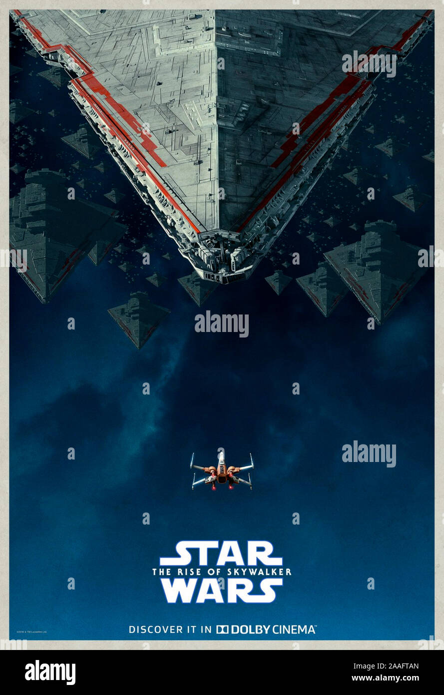 Star Wars : La montée de Skywalker (2019) réalisé par J.J. Abrams et avec Mark Hamill, Billie Troop, Daisy Ridley, Adam Driver et Ian McDiarmid. Le chapitre final de la trilogie Skywalker. Banque D'Images