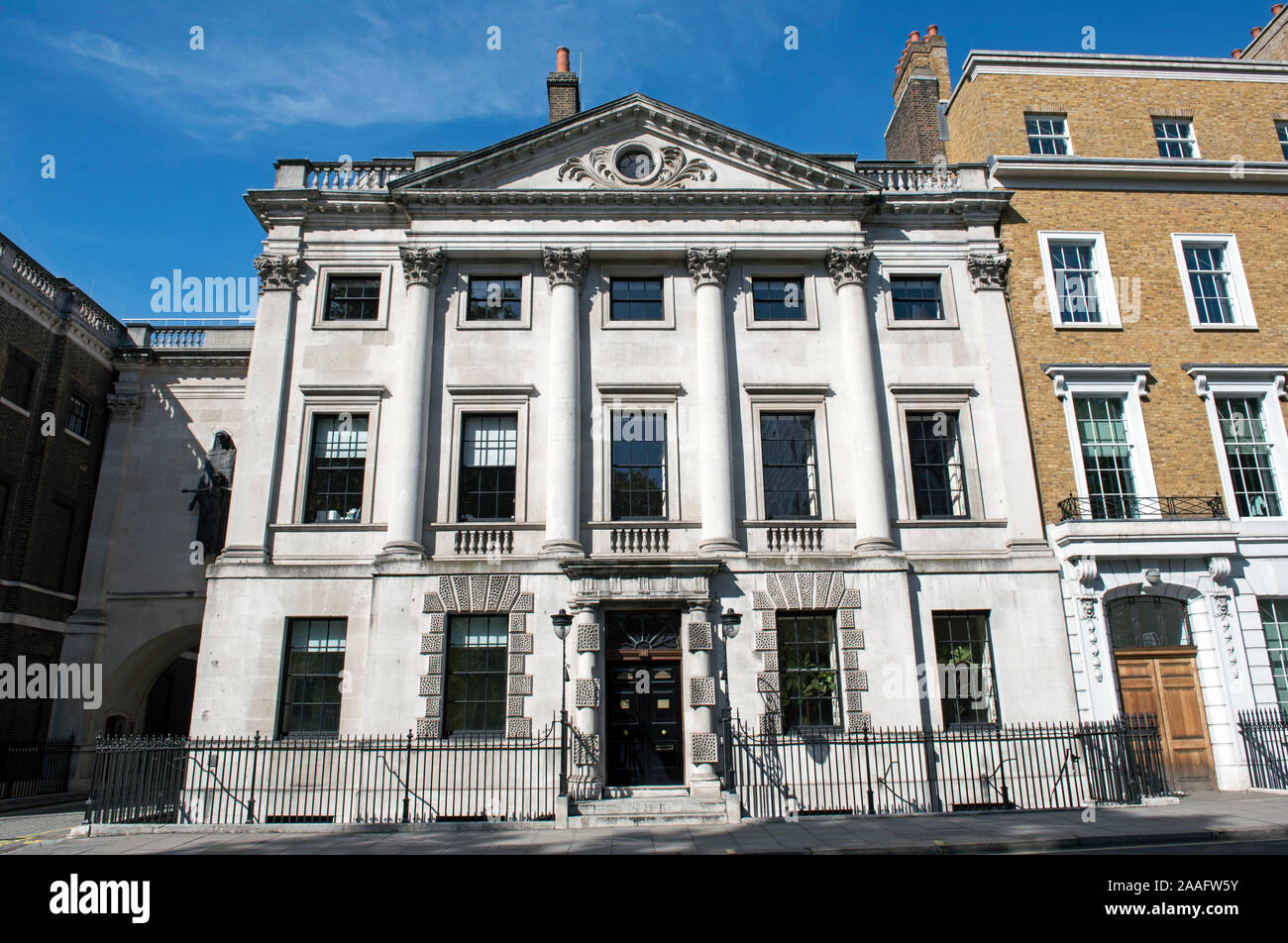 Maison de ville géorgienne Cavandish Square de Marylebone, Westminster London W1 Banque D'Images