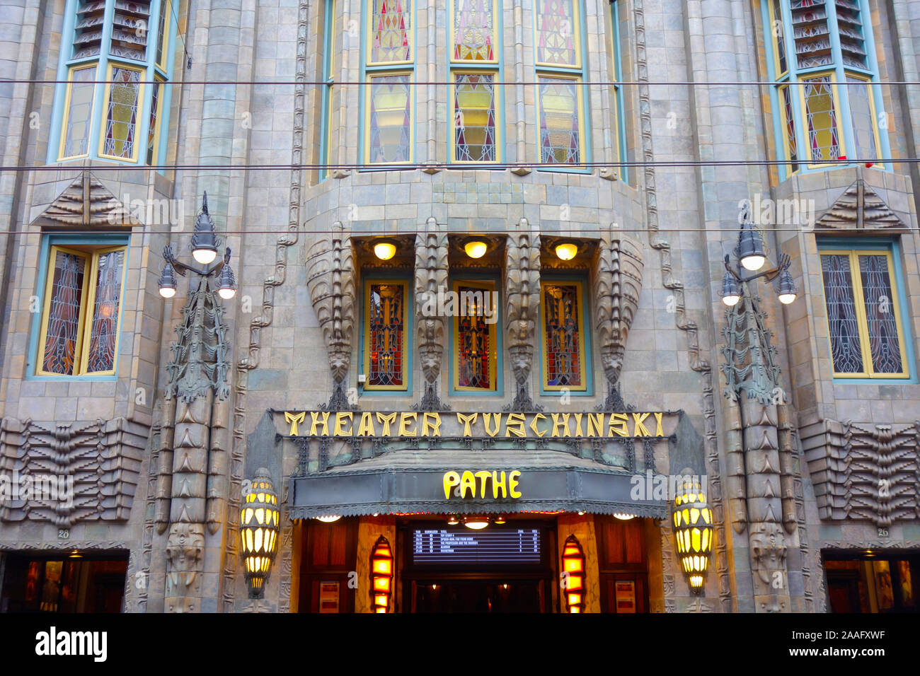 Pathé Tuschinski, à l'origine Théâtre Tuschinski, cinéma aux Pays-Bas ,  Amsterdam, Pays-Bas Photo Stock - Alamy