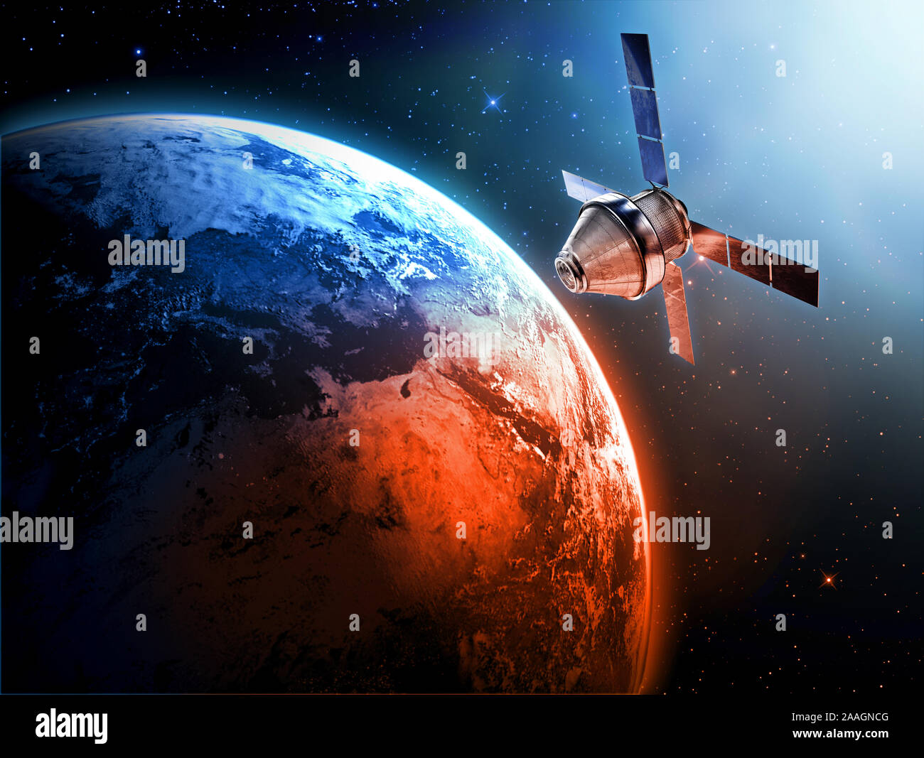 Planète Terre et de l'espace Banque D'Images