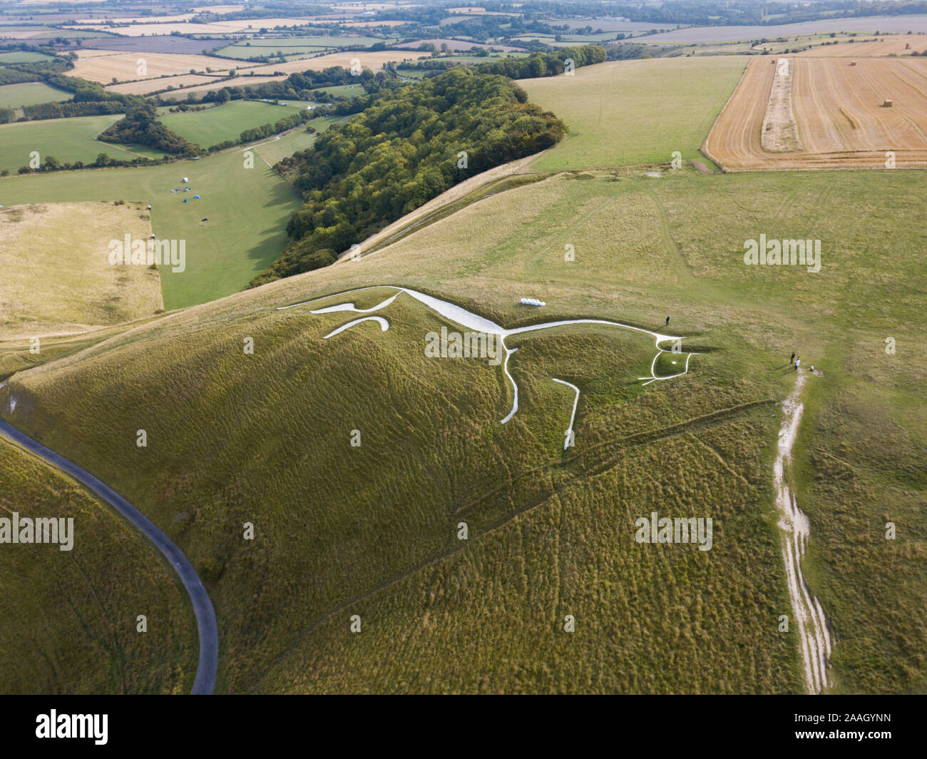 Uffington White Horse Banque D'Images