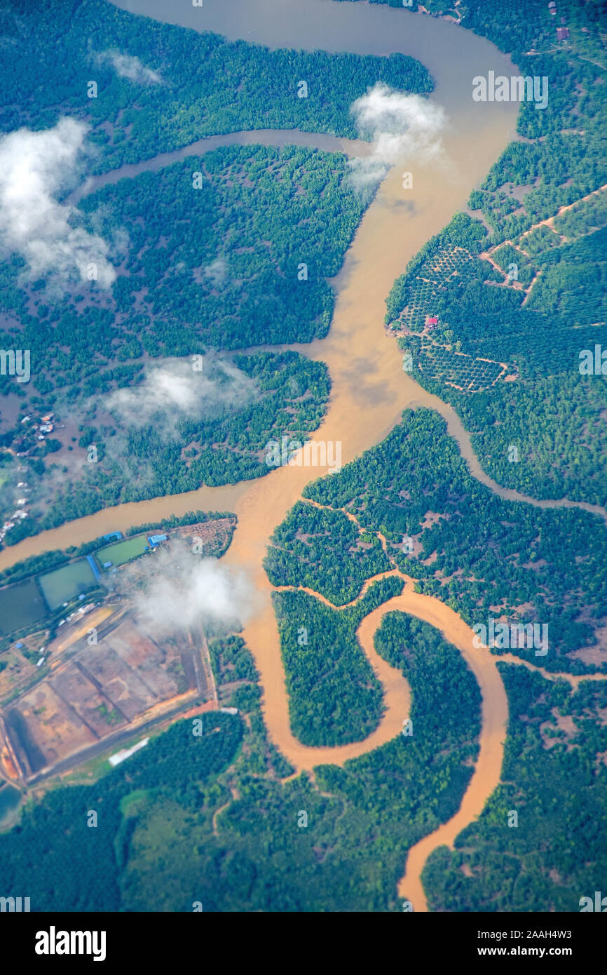 Paysages de Bornéo, Malaisie Banque D'Images