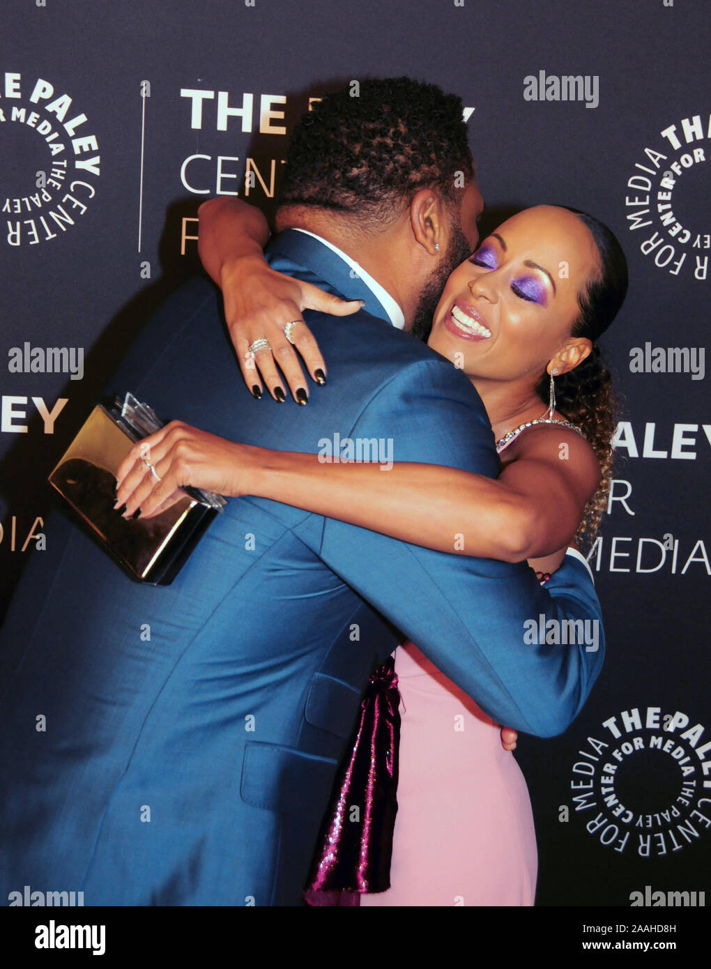 Los Angeles, Californie, USA 21 novembre 2019 Anthony Anderson acteur et actrice Essence Atkins assister à la Paley Center for Media's La Paley Distinctions : un hommage particulier à la comédie à la télévision Legends le 21 novembre 2019 à l'hôtel Beverly Wilshire Hotel à Beverly Hills, Californie, USA. Photo de Barry King/Alamy Live News Banque D'Images
