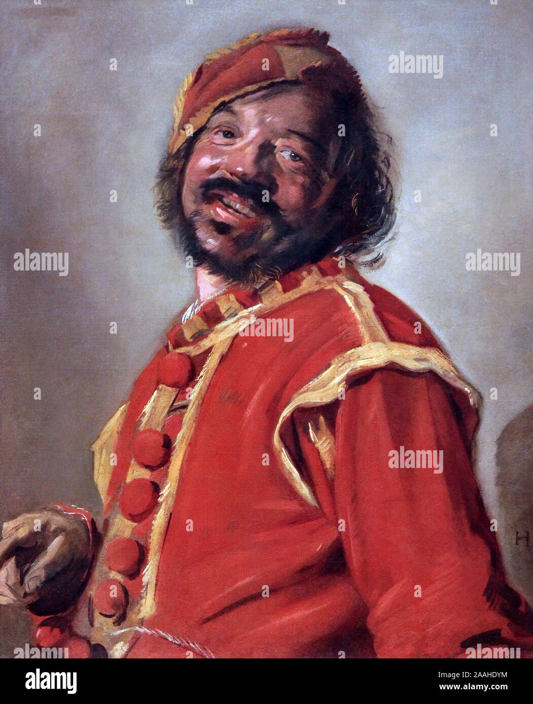 Le ''Mulatto'' Peeckelhaering CA.1628 par Frans Hals (1582-1666).Grand maître peintre de l'âge d'or néerlandais. Banque D'Images