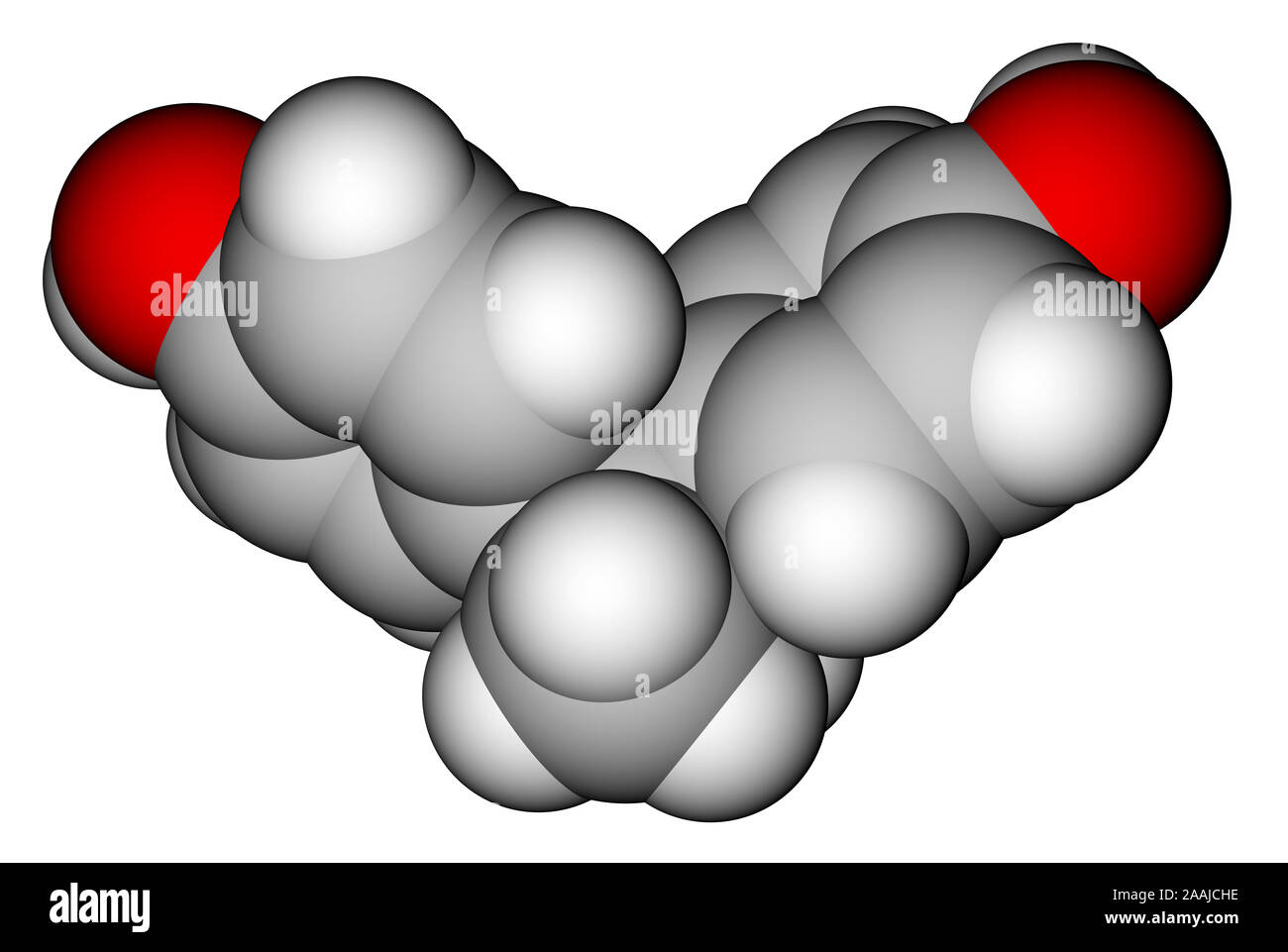 Modèle moléculaire du bisphénol A Banque D'Images