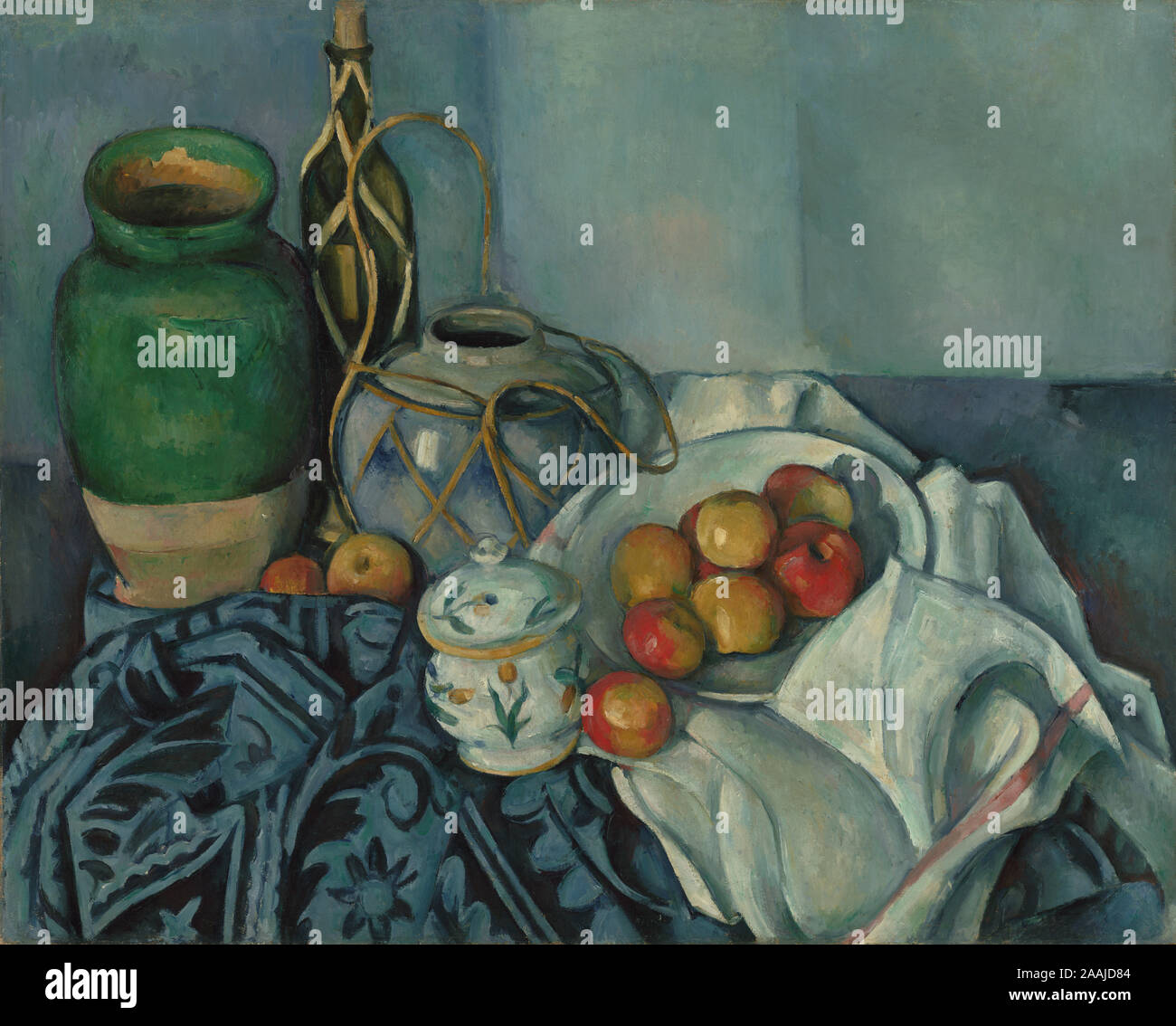 Nature morte avec pommes ; Paul Cézanne (Français, 1839 - 1906) ; 1893-1894 ; Huile sur toile, 65,4 × 81,6 cm (25 3/4 x 32 1/8 in.) ; 96.PA.8 Banque D'Images