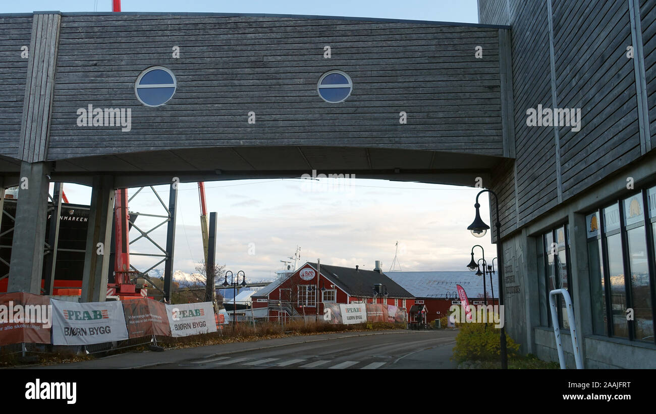 Stokmarknes, Vesterålen sans petrole, Norvège Banque D'Images