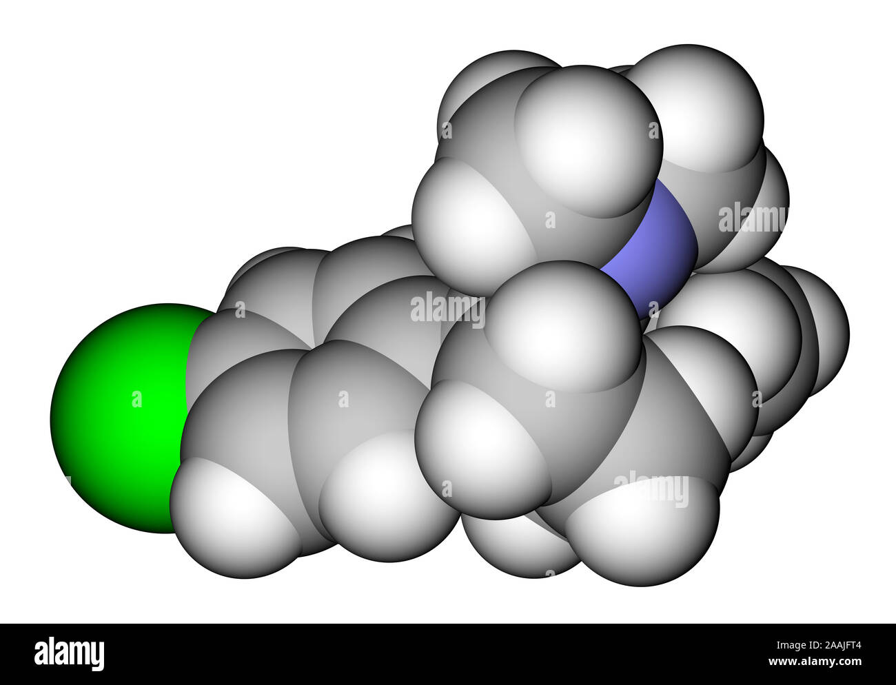 La sibutramine (anorexant par voie orale, le traitement de l'obésité) structure moléculaire Banque D'Images