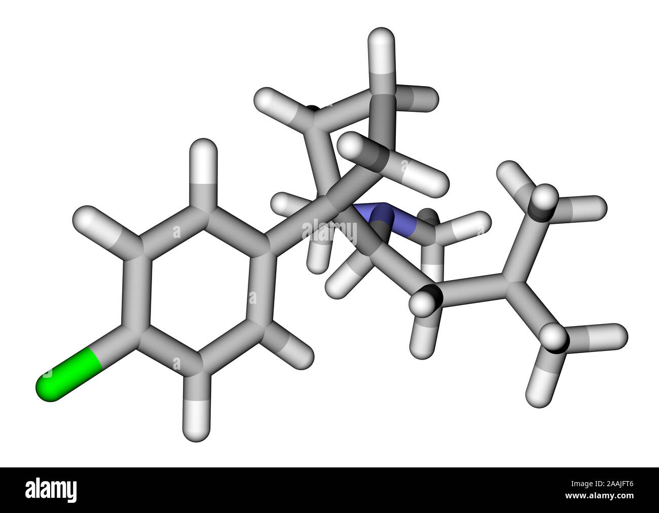 La sibutramine (anorexant par voie orale, le traitement de l'obésité) structure moléculaire Banque D'Images