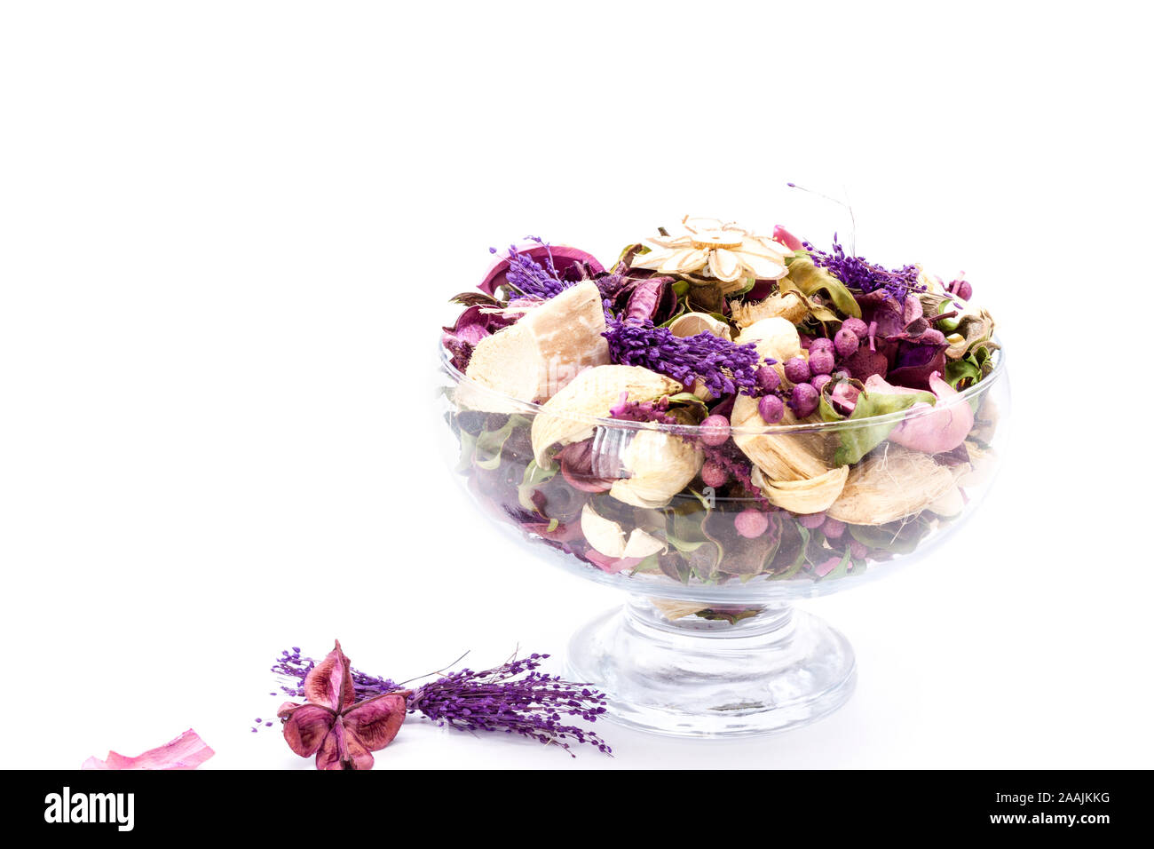 Support bougie / Pot pourri - Métal & verre
