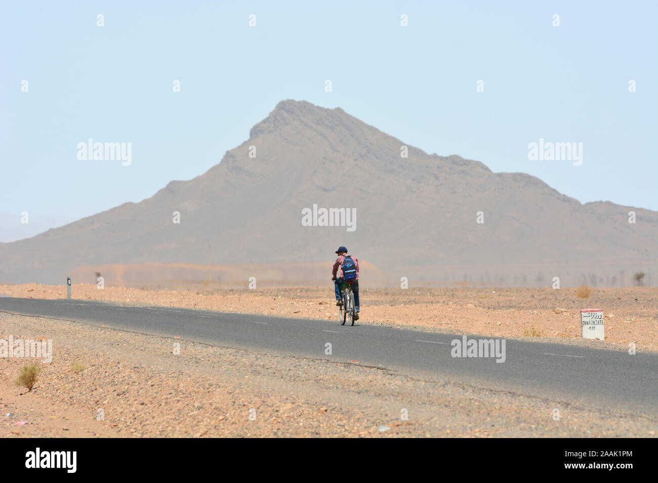 La hamada désert près de Ouarzazate. Maroc Banque D'Images