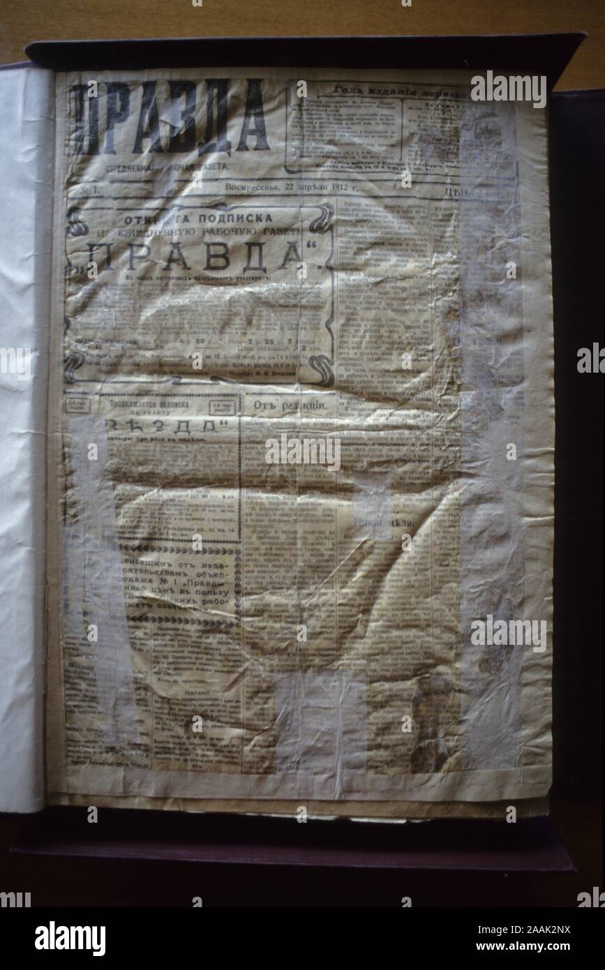 Moskau, Prawda, Archiv - Moscou, Pravda, Archives Banque D'Images