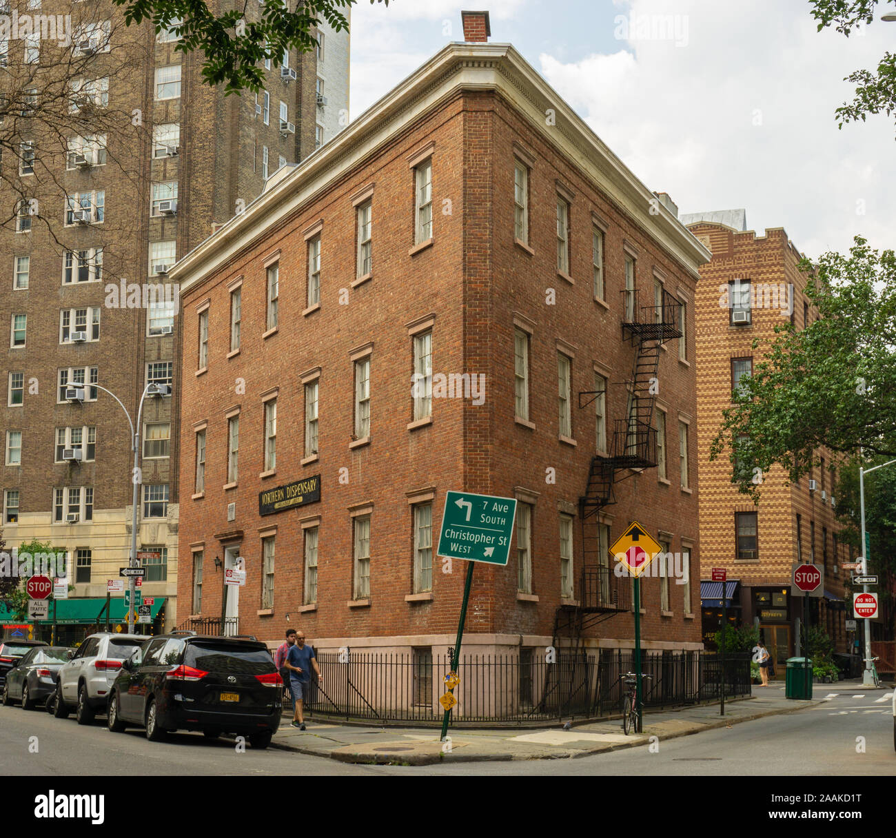 Le Dispensaire du Nord a été fondée en 1827 à Greenwich Village par les citoyens locaux à fournir des soins de santé pour les pauvres de la région. Banque D'Images