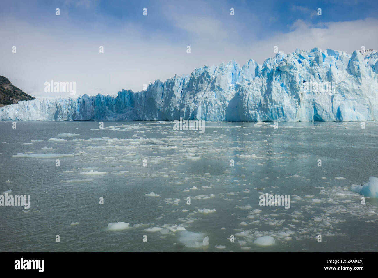 Le glacier Perito Moreno, le Parc National Los Glacieres, Argentine. Banque D'Images