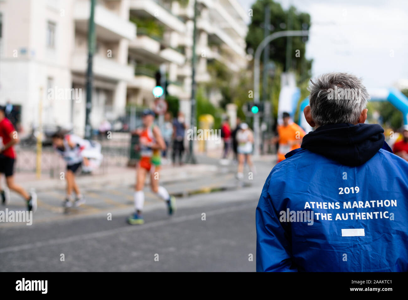 2019 Marathon d'Athènes en Grèce Banque D'Images